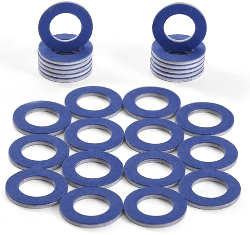 90430-12031 (26PCS) Oil Drain Plug Gasket Washer, Premium Durable Aluminum Crush Washer - Leak-Proof OEM Replacement Fits Toyota/Lexus/Scion
