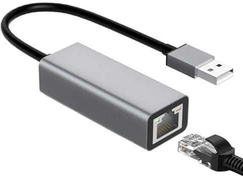Tipo C Al Adaptador Ethernet - Adaptador De Red USB Aluminio | 0,67 Pulgadas Negro Adaptadores Computadoras para Portátiles Tipo C, Tabletas Y Teléfonos Inteligentes