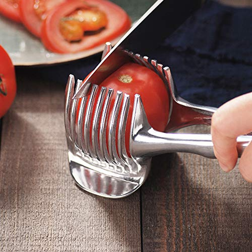 RASTKY Herramienta Multifunción para Cortar Verduras, Procesador de Cocina Duradero, Cortador de Tomate de Aleación de Aluminio, Herramienta Práctica de 7,08 Pulgadas para Preparación de Frutas y