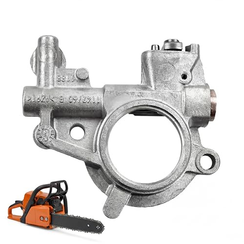 Bomba de aceite de cadena, Bomba de aceite de metal OEM 1142 640 3200 para motosierra compatible con MS382 MS462 MS500i, reemplazo para mantenimiento de patio
