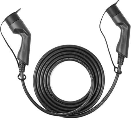 WAFOHSR Cable De Carga EV 32A 7.2KW For Estación Coche Eléctrico EVSE Tipo 2 Enchufe Hembra A Macho 5M Recarga Segura