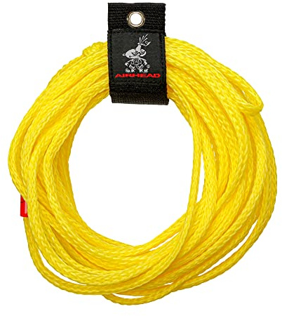 Airhead Tow Rope for 1 Rider Towable Tubes, 1 Section, 50-Feet,Yellow