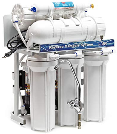 Naturewater NW-RO400-E2 Impianto osmosi inversa, filtrazione 5 stadi con pompa, membrana RO 1500l/giorno