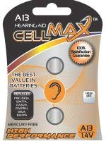 Cell Max Long Lasting Zinc Air Hearing Aid 2 Pack (CM-A13-BP2)
