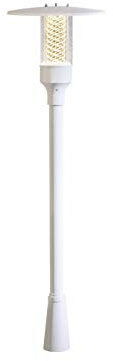 Konstsmide Nova 403-250 Standleuchte / B: 34cm T: 34cm H: 221cm / 1x50W / IP44 / lackiertes Aluminium / matt-weiß