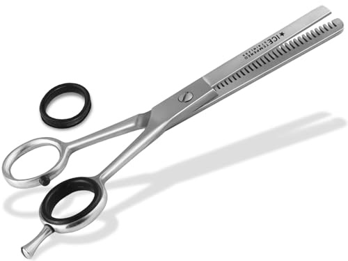 Effilierschere-Haarschere 6,5 Zoll Friseurschere 1-Seitig gezahnt | Modellierschere zum Ausdünnen von Haaren mit einer einseitigen Verzahnung aus rostfreiem Edelstahl. Hochwertig und langlebig