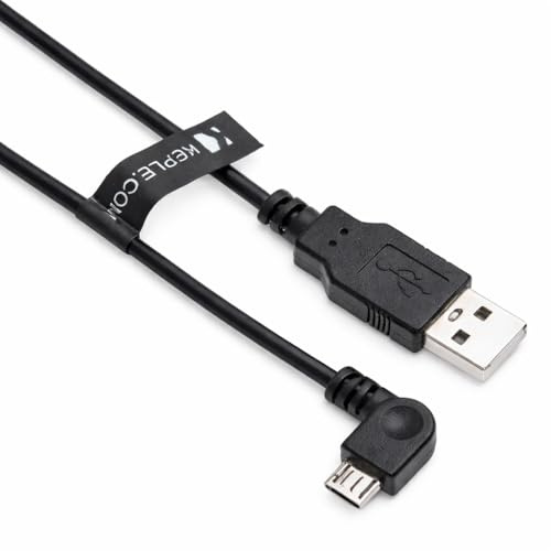 Rechtwinkliges Micro-USB-Kabel für Tomtom GO 40/50 / 500/5000 / 5100/600 GPS-Navigationssystem | 1 m langes Kabel