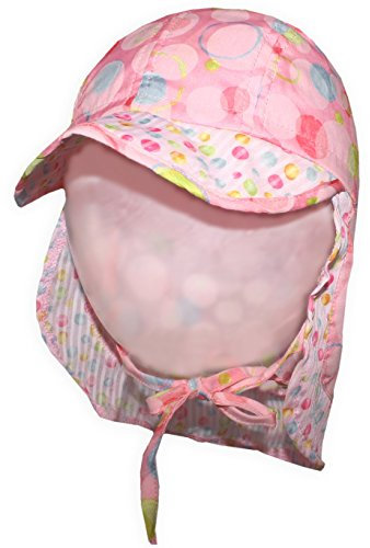 maximo Leichte Sommermütze mit Schirm und Nackenschutz in Rosa zum binden 852200