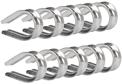 IMAGINE 10pc (style:3mm M3;4mm M4;5mm M5;6mm M6) 3/16 M5 304 Stainless Steel Cable Lug Heart Thimble Thimble Cable Steel Wire Rope Rigging Material (5mm)