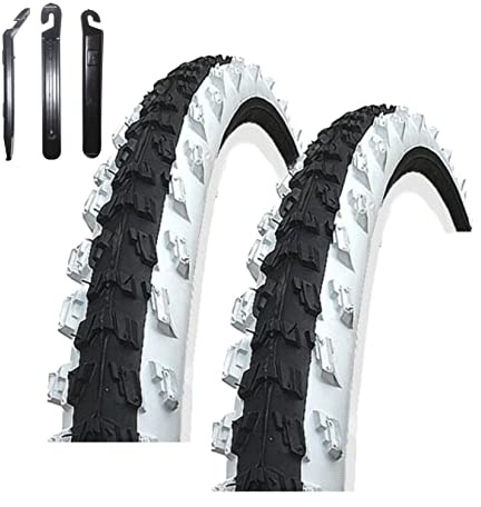 Angebot-Set / 2 x Kenda K-829 20 MTB Fahrradreifen Fahrradmantel Schwarz/Weiß 50-406 (20 x 2.00) inkl. 3 Reifenheber