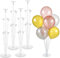 Mitavo Soporte Para Globos de 4 Piezas con 28 Globos, Base Para Globos, Arbol de Globos para Podas, Cumpleaños, Fiestas, Transparente