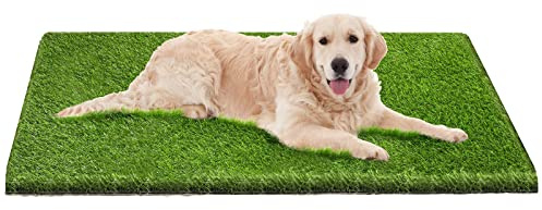 Artificial Grass, 26”x51'' Dog Pee Pads, Professional Dog Potty Training Rug, Grass Mat with Drainage Holes, Pet Turf Indoor Outdoor Flooring Fake Grass Doormat-Easy to Clean (26x51)
