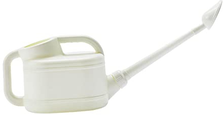 perfk Regadera, regadera de plástico de Boca Larga de 4L para Plantas de Interior, Maceta para Exteriores, Flor, bonsái, Plantas, jardín, Blanco