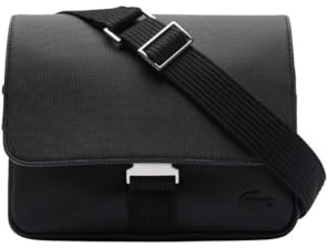 Lacoste Klassische Umhängetasche für Herren, Schwarz, Einheitsgröße, Schwarz, Einheitsgröße