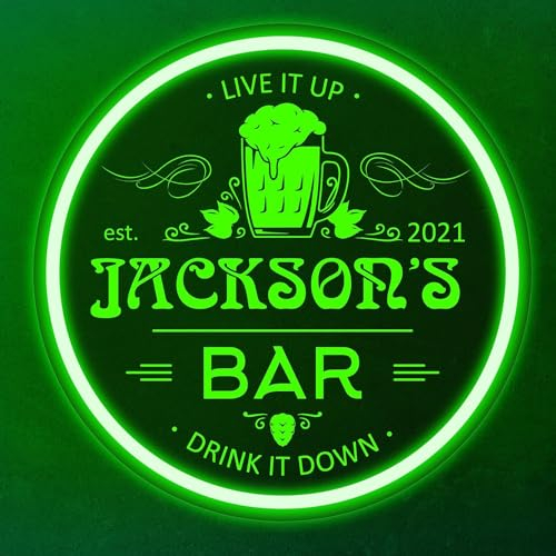 Personalisiertes Bar Neon Schild, Bar Neon Schild Individuell, Bar Neon Licht, Bar LED Schild, Bar Leuchtschild, Business Neon Licht, Bar Wanddekoration