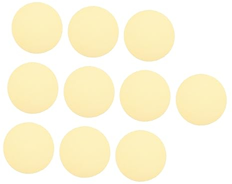 PRETYZOOM 10 Runde Silikon Dampfgarmatten Gelb Lebensmittelechtes Silikon Antihaftend und Wiederverwendbar für Brötchen und Gedämpfte Brötchen