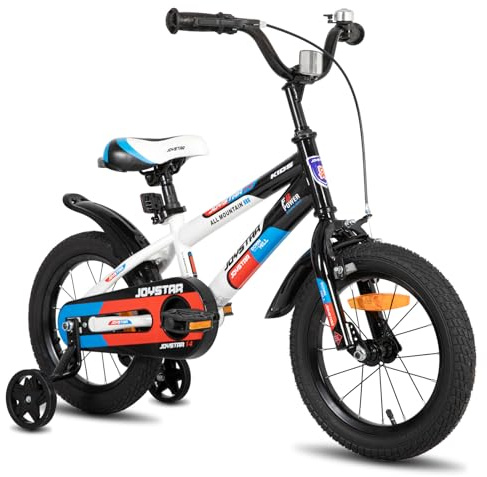 JOYSTAR New Berry 16 Inch Kids Bike for Boys and Girls Ages 4-7 Years Old, Kids Bicycles with Training Wheels & Basket, 16 in Toddler Bike in White
