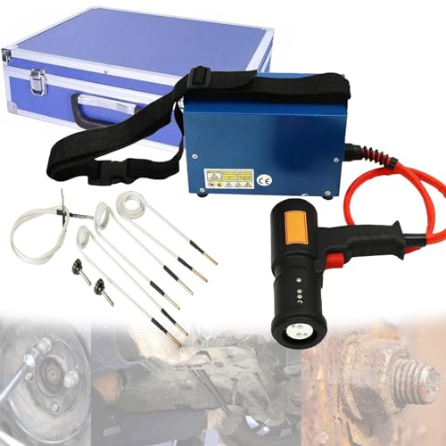 Quixnova 1500W Magnetic Induction Heater Tool, Flameless Induction Heater Set for Car Truck Workshop, Induction Heating Bolt Remover Kit with 4 Coils