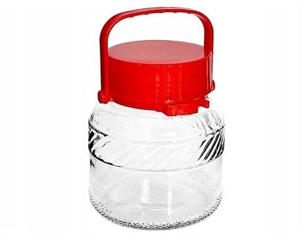 MIKONI Gurkenglas Einmachglas Vorratsglas Einweckglas Einmachgläser Mit Deckel S6 (1 LITER)