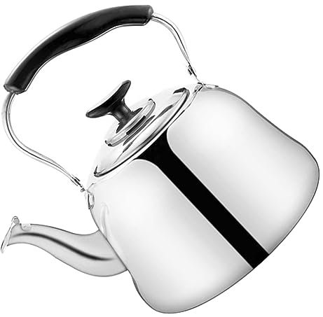 Ciieeo Electric Kettle Whistle Stainless Steel Teapot Tea Pot Kettle Large Capacity Easy to Clean
