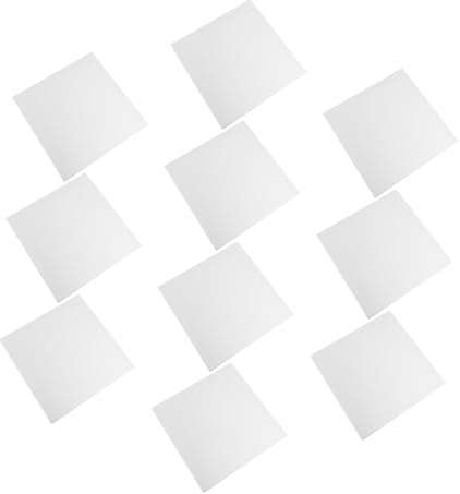 FUNNETOYU 10piezas Bases De Cartón Para Tartas Cuadradas y Redondas Base Blanca Para Postres y Mousses