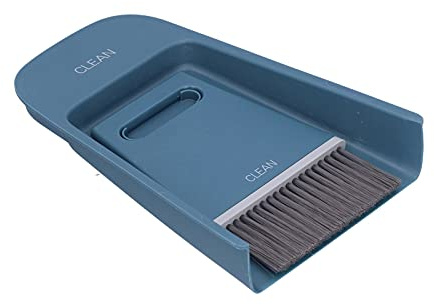 CHICIRIS Mini Escoba y Juego de Polvo, Sartén de Polvo y Cepillo de Escritorio de Escritorio de Batir de la Herramienta de Lavado de de Pequeño Escoba para, Mesa, Hogar, Cocina, 7.7x5.1x1.3in