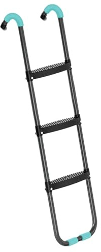 Trampolinleiter – 2-stufiger Zugang, breiter Rahmen für einfaches Klettern, Sicherheitsunterstützung für Kinder, unverzichtbares Trampolin-Zubehör, stabiles Design