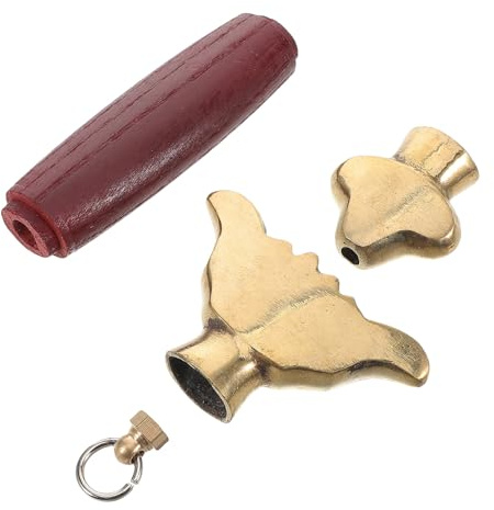 Ciieeo Empuñadura de Espada Taichi de Cobre Roja Protector de Mano Pomo Reemplazable para Entrenamiento y Competición de Artes Marciales Accesorio Ergonómico para Espada de Kung Fu