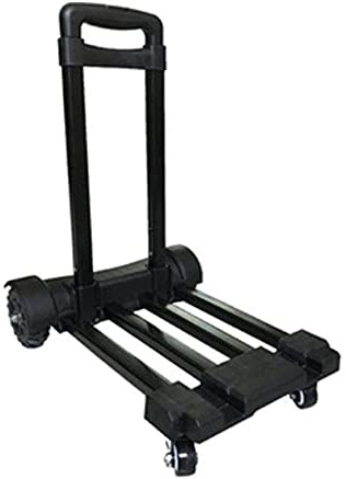EHVYBDX Heavy Duty Folding Foldable Hand Sack Truck Barrow Cart Wheel Trolley Folding Truck Travel Luggage Cart Schoolbags Shopping Cart