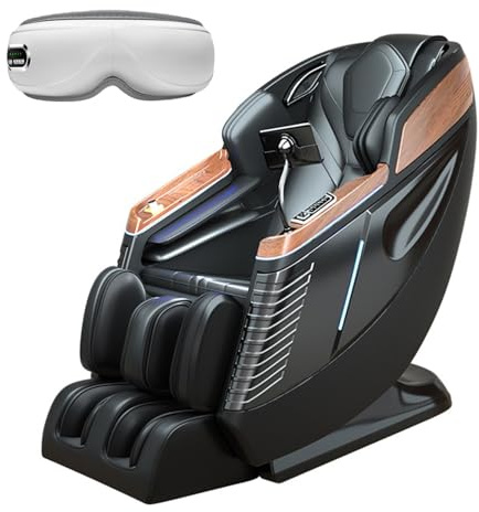 Hemmassagestol, Klassisk Färgdesign Massagesoffa Balkongvilstol Perfekt för Äldre och Familjeanvändning(Black)