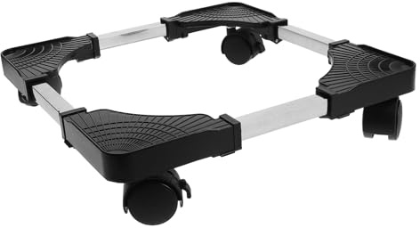 YARNOW Supporto per Piante Ruote e Base Antiscivolo in Plastica ABS Rinforzata, Carrello Portavasi Regolabile per Vasi da Fiori da 9,5 a 15 Pollici, Adatto per Uso Interno e Giardino