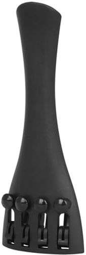 Generico Ponte per Violino 4 Corde in Fibra di Carbonio 4 Microaccordatori Integrati, Accessorio per Migliorare Intonazione e Volume, Nero, Adatto per Violino 4/4