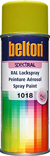 belton spectRAL Lackspray RAL 1018 zinkgelb, glänzend, 400 ml - Profi-Qualität