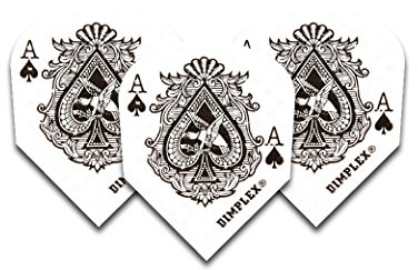 F6040 Ace Of Spades Dimplex Dart Flights STD 4 sets pro pack (12 flights insgesamt).