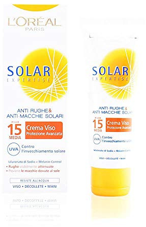 L'Oréal Paris Sublime Sun Crema Viso Protettiva Anti Rughe Anti Macchie Solari IP15
