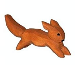 Lotte Sievers-Hahn Eichhörnchen laufend Krippenfigur mit Baumwollbeutel