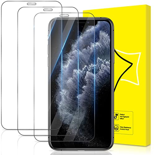 GiiYoon 3 Stück Panzer Schutz Glas für iPhone XS Max/iPhone 11 Pro Max, HD Displayschutzfolie, 9H Härte, Anti- Kratzer, Bläschenfrei, Ultrabeständig