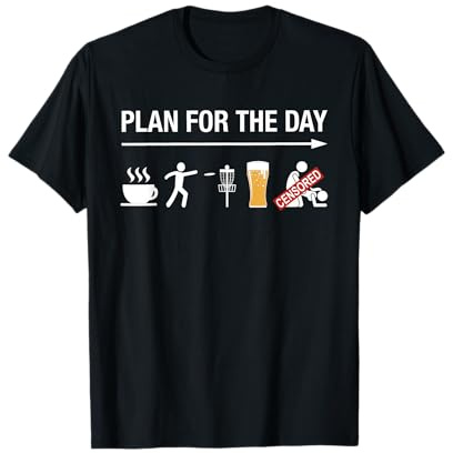 Disc Golf Basket Frisbee Golfing Frolf Coffee Beer Adult T-Shirt