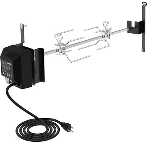Onlyfire Kit de rôtisserie en acier inoxydable pour barbecue Weber à charbon de bois 55,9 cm Smokey Mountain Cooker