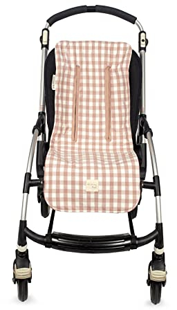 Walking Mum. Colchoneta para silla de paseo Remy. Forro para silla de paseo anti-sudoración para el verano. Uso universal. Color Rosa. Medidas 32 x 80 cm.