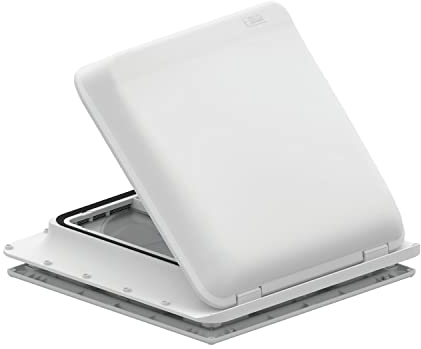 Fiamma Turbo Vent Dachhaube, 40x40cm, weiß, mit 12V