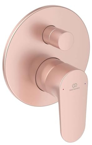 Ideal Standard - Cerafine O, Kompletter Einbaumischer für Badewanne oder Dusche, Zwei-Wege, Rosé