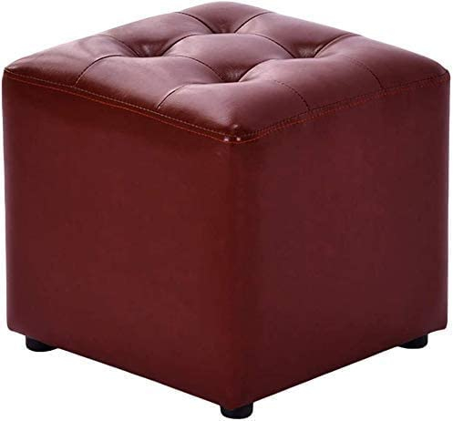 HAPPLiGNLY Quadratischer Ottomane mit Stauraum für Wohnzimmer, stapelbarer Fußhocker aus Baumwolle und Leinen für Schlafzimmer oder Wohnheim, Fußstütze für Couch-Eule-13 * 13 * 11,8 Zoll