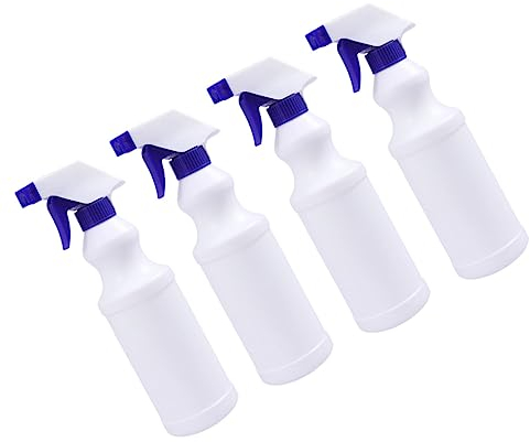 SOLUSTRE 4stücke Auslaufsichere Sprühflasche Aus Kunststoff Mit Verstellbarer Düse Für Feinen Nebel Und Strahl Geeignet Für Labor Und Reinigung Robust Und Langlebig Mit Ergonomischem Sprühh