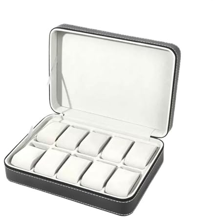 EINES Wachkastenorganisator für Männer 10-Gitter-Multifunktions-Uhrensammlung, große Uhrenaufbewahrungsbox, Uhrendisplay, Uhrenaufbewahrung Vitrine für Herren-/Damenuhren