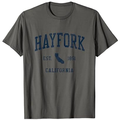 Hayfork CA Vintage Athletic Sports JSN1 T-Shirt