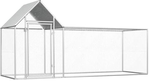 Willood Hühnerstall 3x1x1.5 m Verzinkter Stahl
