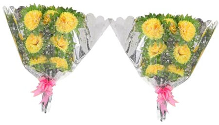 HAWILLOSCH 2pezzi Bouquet Di Fiori Artificiali Per Cimitero Di Fiori Finti Realistici Per Decorazione Di Lapidi e Commemorazioni Per Attività Di e