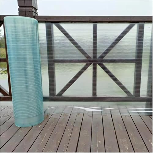 JIwqDY Planchas Transparentes Tejados, Placas de Policarbonato para Techos, Invernadero Panel Aislamiento Fibra de Vidrio, Marquesinas Exterior Terraza Jardín(0.5x1m)