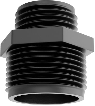 599030 Compatible with Little Giant GH-1, 1-Inch MNPT x 3/4-inch Male GHT Garden Hose Reducer/Adapter for Utility, Pond or Hydroponic Pumps with 1-inch FNPT discharge,
